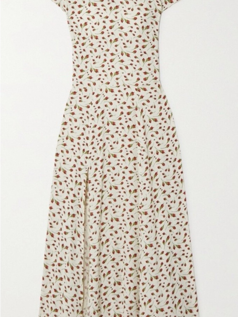 Reformation Cream Floral-Print Maxi Dress